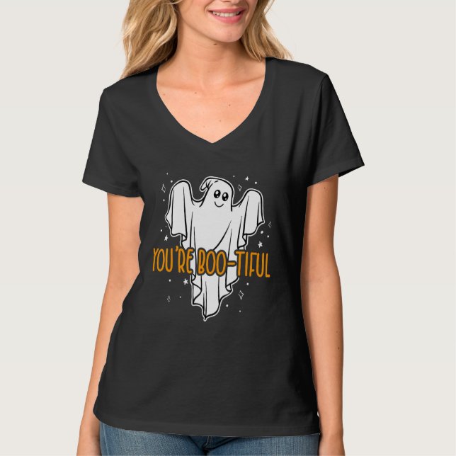 T-shirt You're Boo tiful Halloween Pumpkin Spooky  Idea (Devant)
