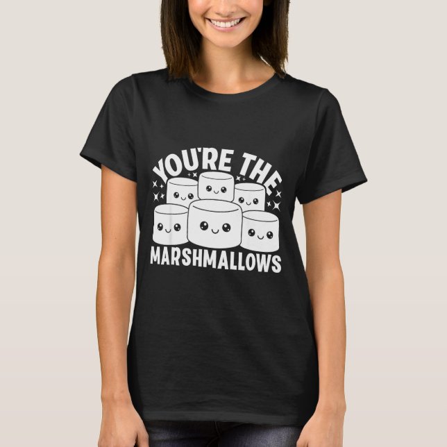T-shirt You're The Marshmallows To My Hot Cocoa Valentine' (Devant)