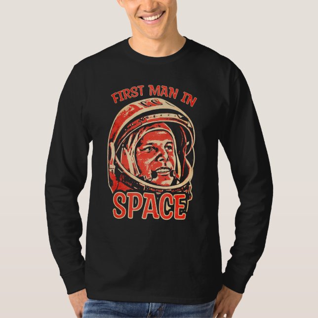T-shirt Youri Gagarine Cosmonaute Astronaut Premier servic (Devant)