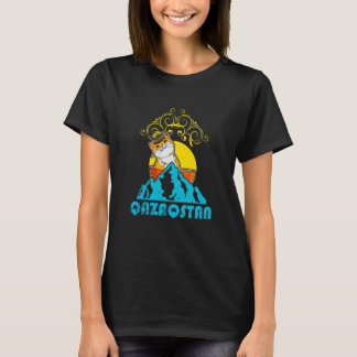 T-shirt Yourte République du Kazakhstan Qazaqstan drapeau