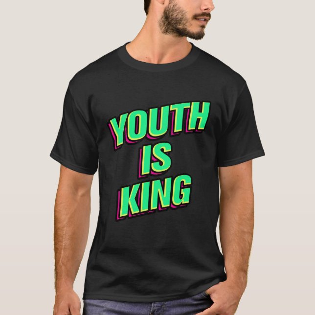 T-shirt Youth Is King (Devant)