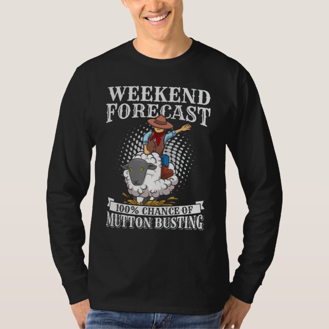 T-shirt Youth Rodeo Mutton Busting Quote for a Mutton Bust (Devant)