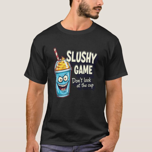 T-shirt Youthful Silly Game Casual Graphic Don't Look Slus (Devant)