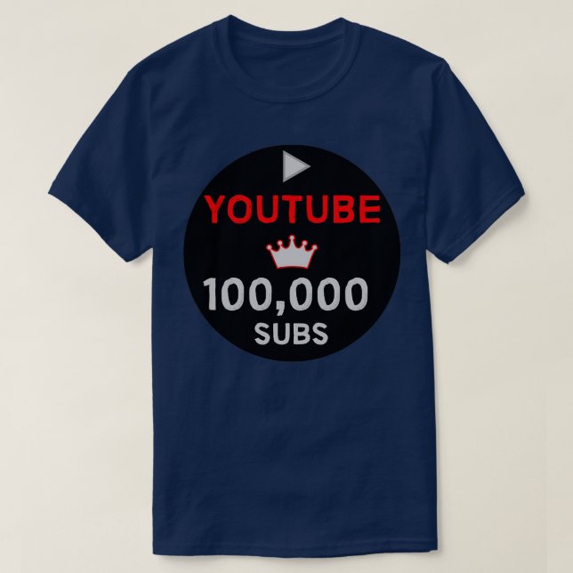 T-shirt YouTuber Milestone Dons YouTuber Vlogger Silver A (Design devant)