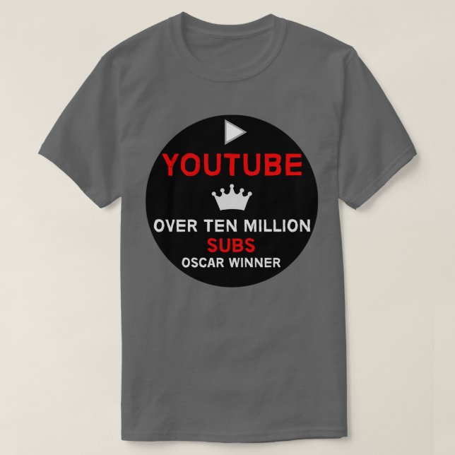 T-shirt YouTuber Milestone Dons YouTuber Vlogger Silver A (Design devant)