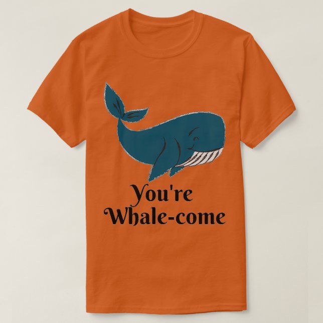 T-shirt Youx27re Whalecome 1 (Design devant)