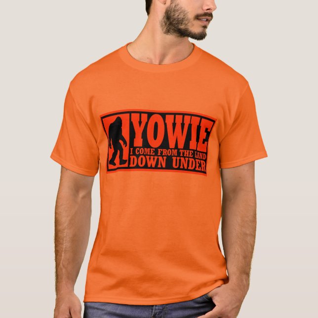 T-shirt YOWIE I DESCENDU de la TERRE Bigfoot SOUS- (Devant)