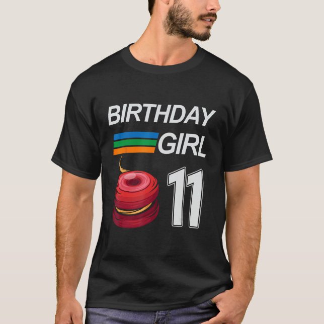 T-shirt YOYO 11 Anniversaire Pour Filles Enfants YOYO (Devant)