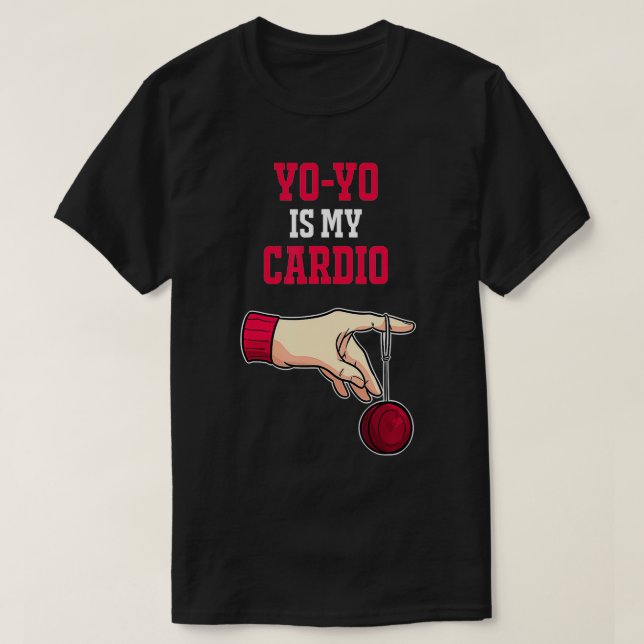 T-shirt Yoyo est My Cardio Funny Hobby Retro 90s (Design devant)