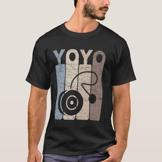 T-shirt Yoyo Vintage Yoyo Player Retro Yoyoing (Devant)