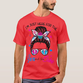T-shirt YQNO Messy Bun Juste Ici Pour Le Baby And Cake Gen