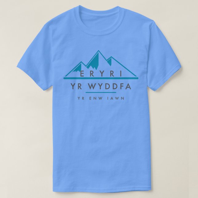 T-shirt Yr Wyddfa Yr Enw Iawn (Design devant)