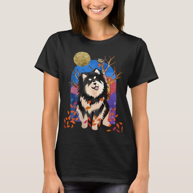 T-shirt YRSE EN AUTOMNE - Chemises Lapphund DARK finlandai (Devant)