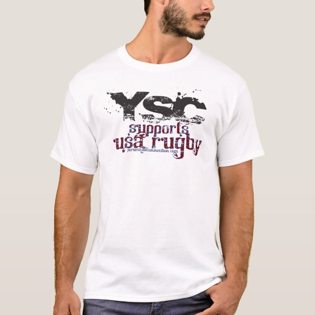 T-shirt YSC soutient les Etats-Unis contre le Canada - (Devant)