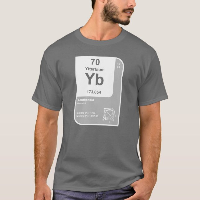 T-shirt Ytterbium (Yb) (Devant)