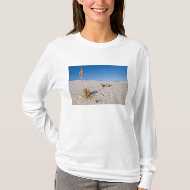 T-shirt Yucca eléphant, ombre longue, dunes transversales (Devant)