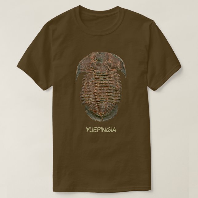 T-shirt Yuepingia Fossile Trilobite (Design devant)
