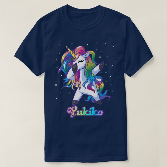 T-shirt YUKIKO Unicorn Cadeaux Pour Filles Cadeaux Anniver (Design devant)
