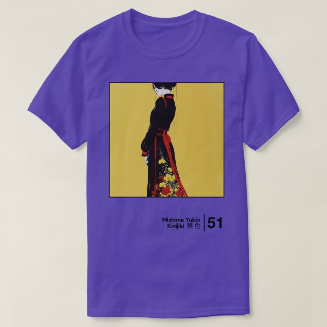 T-shirt Yukio Mishima Couleurs interdites Graphique de sty (Design devant)