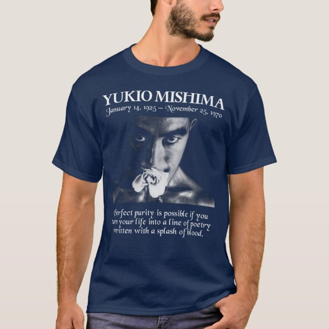 T-shirt Yukio Mishima vintage girl (Devant)