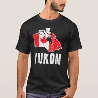T-shirt Yukon  Canada  Canada flag  Yukon flag  North Amer