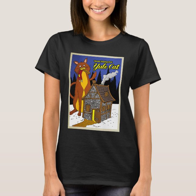 T-shirt Yule Cat (Devant)
