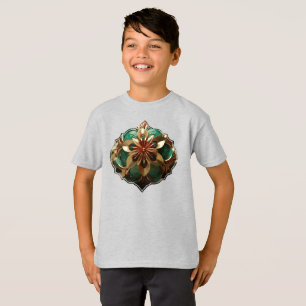T-shirt Yuletide Opulence : Threads dorés de Noël