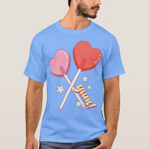 T-shirt Yum Valentine Lollipops