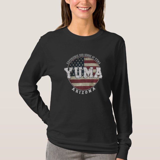 T-shirt Yuma Arizona Vintage American flag (Devant)