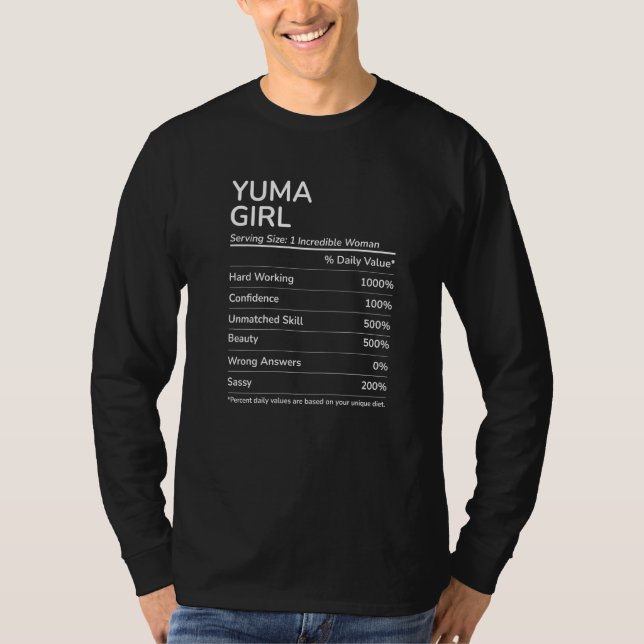 T-shirt Yuma Girl Funny Arizona Hometown Premium (Devant)