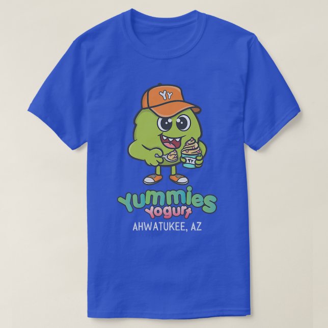 T-shirt Yummies Yaourt congelé yaourt, teas boba couleur f (Design devant)