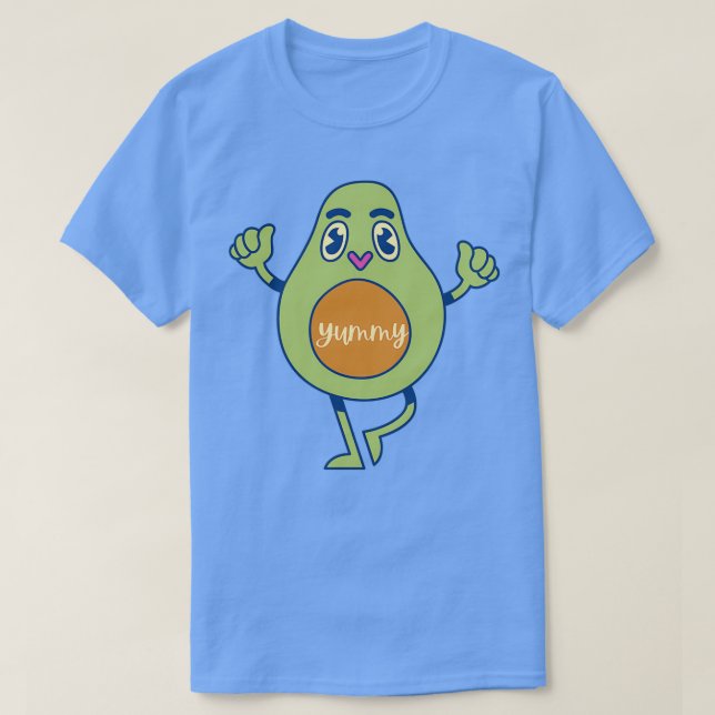 T-shirt Yummy Avocado (Design devant)