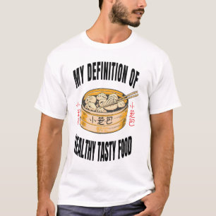 T-shirt Yummy en santé Xiaolongbao Hommes Blanc