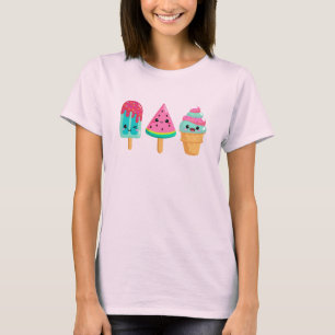 T-shirt Yummy Ice Cream Trio Vibe été
