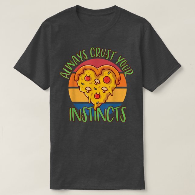 T-shirt Yummy pizza tarte snacks mozzarella fromage savour (Design devant)