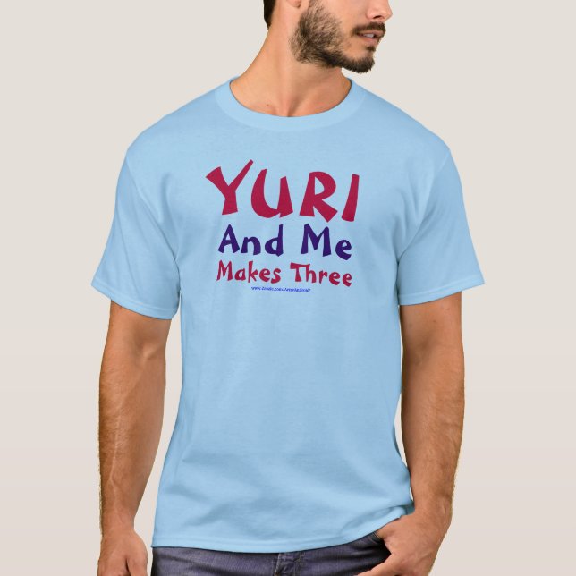 T-shirt Yuri et moi fait trois (Devant)
