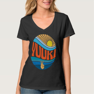 T-shirt Yuuki Coucher de soleil vintage Yuuki Tie Dye Gro