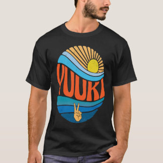 T-shirt Yuuki Coucher de soleil vintage Yuuki Tie Dye Gro