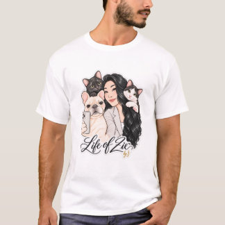 T-shirt Z.AURA™ Life of Zie™ Pet Selfie T-S Homme Standard