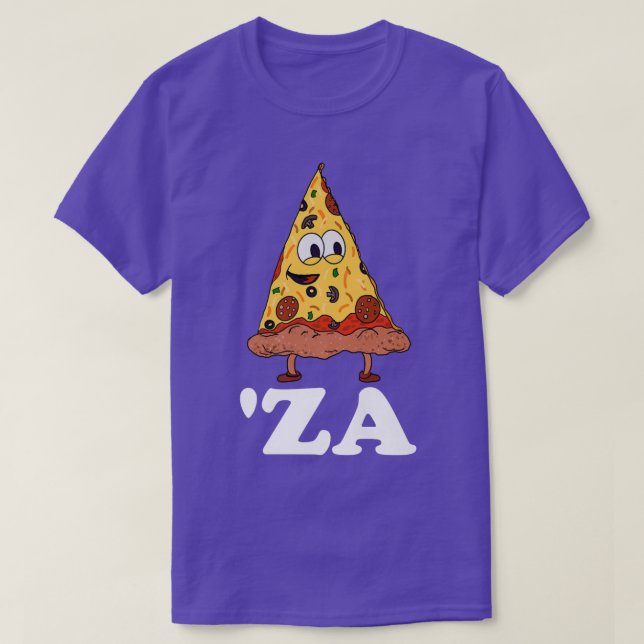 T-shirt Za Pizza Slang za Drôle Morceau De Pizza Abbreviat (Design devant)