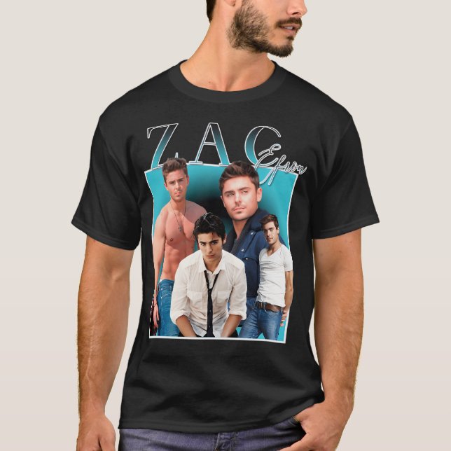 T-shirt Zac Efron Bolton Acteur (Devant)