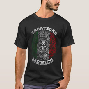 T-shirt Zacatecas Aztec Calendrier Maya Crâne Mexique Prid