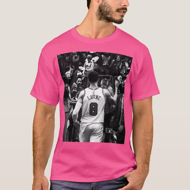 T-shirt Zach Lavine - Blanc noir (Devant)
