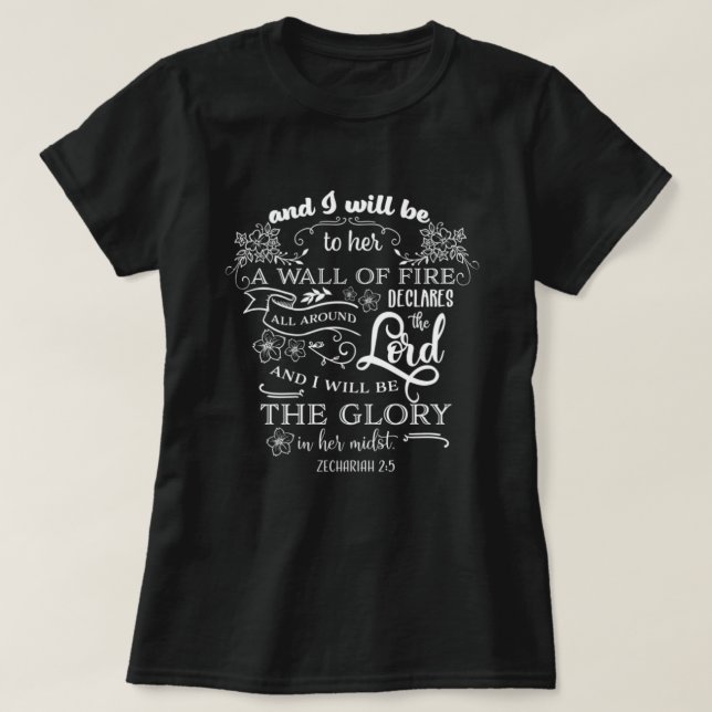 T-shirt Zacharie 2:5 (Design devant)