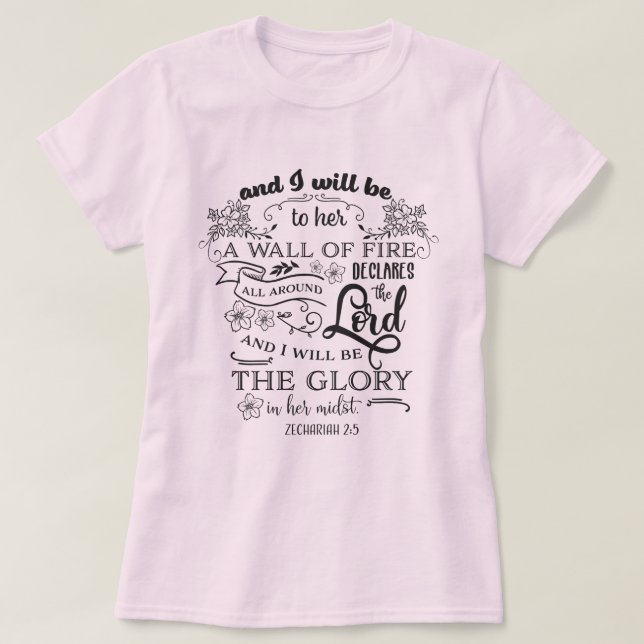 T-shirt Zacharie 2:5 (Design devant)