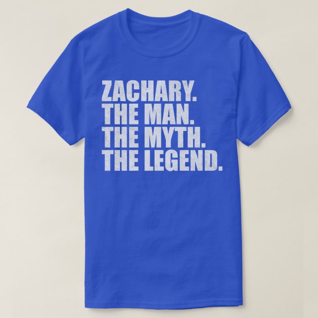 T-shirt ZacharyZachary Nom Zachary prénom (Design devant)