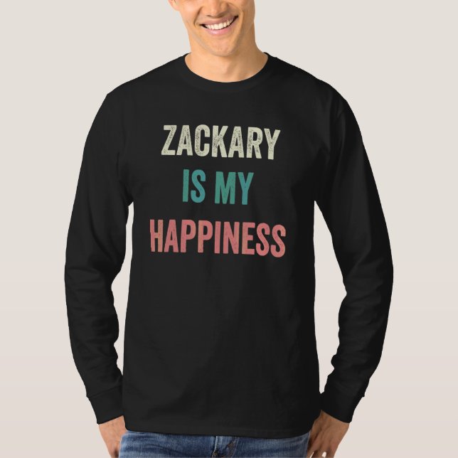 T-shirt Zackary Est Mon Bonheur (Devant)