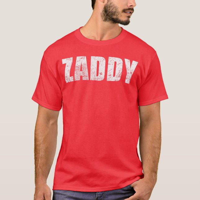 T-shirt Zaddy boyfriend retro (Devant)