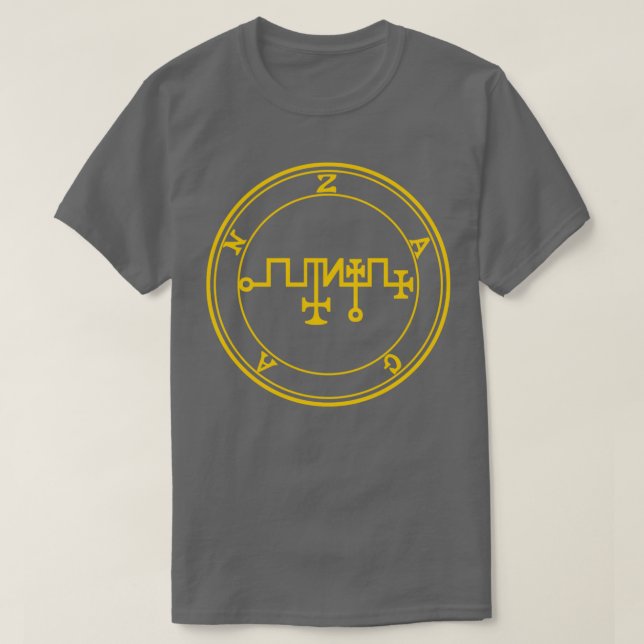 T-shirt Zagan Sigil transforme les métaux en pièces Jaune (Design devant)