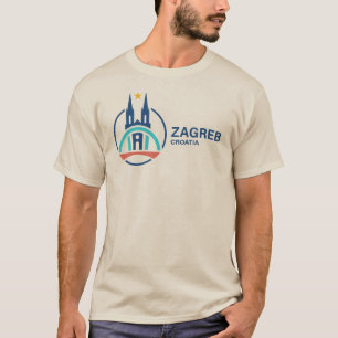 T-shirt Zagreb Croatie Europe